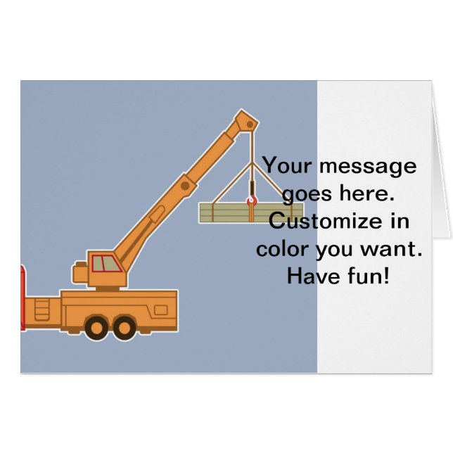 Grue lourde d'équipement de transport (Devant horizontal)