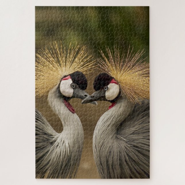 Grues couronnées Jigsaw Puzzle Puzzle (Vertical)
