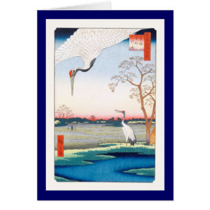 Grues Minowa Kanasugi Mikawashima Hiroshige Fine