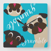 Grumble, Grumble Carlin Horloge murale - 2 Faune, 