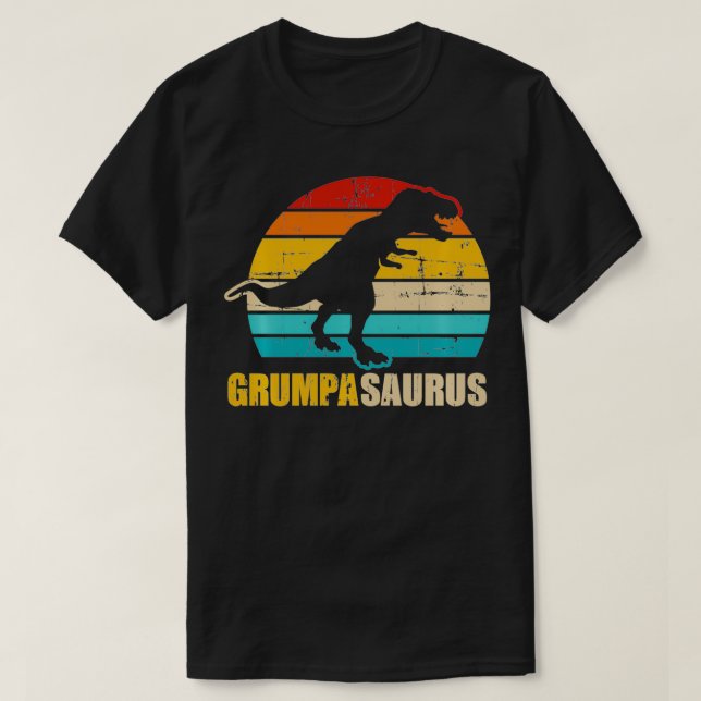 Grumpasaurus vintage rétro grand-pa Pullover (Design devant)