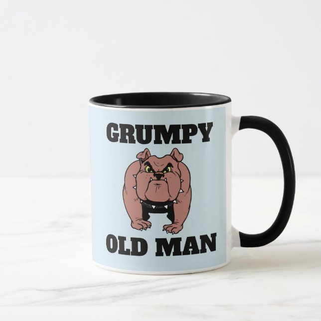 GRUMPING VIEUX HOMME BULLDOG CAFÉ MUG (Droite)