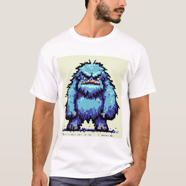 Grumpy Blue Sasquatch Variant 3 T-shirt (Devant)