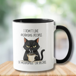 Grumpy Cat Don't Like Morning People Mug