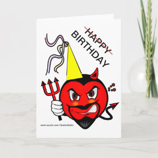 Grumpy Devil Bonne carte d'anniversaire