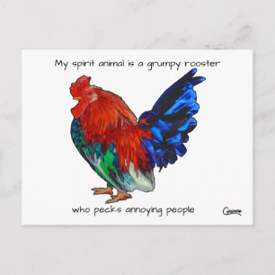 Grumpy Rooster - Carte postale