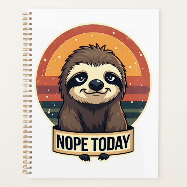 Grumpy Sloth Vintage Funny Retro Shirt Design (Devant)