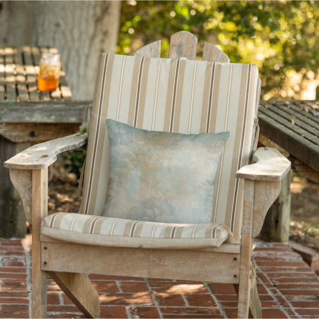Grune patina, coussin extérieur rustique vintage (Chaise)