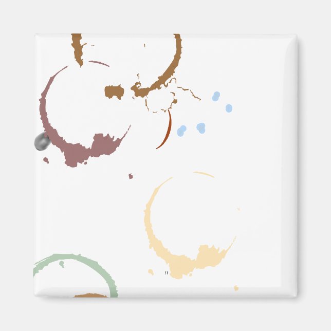 Grunge Aimant De Café (Devant)