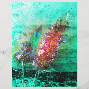 Grunge Artistique Cattails Scrapbook Papier