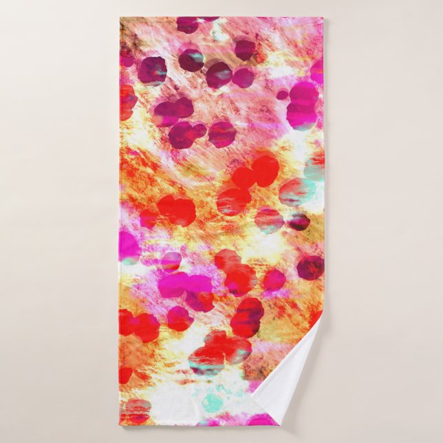 Grunge couleur point texture arrière - plan (Serviette de bain)