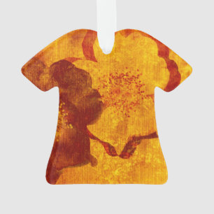 Grunge de fleurs jaune rouge art graphique numériq