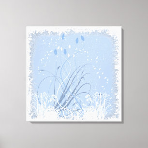 Grunge de KRW dans la toile enveloppée par bleu