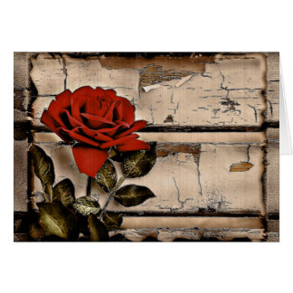 Grunge Distressed Barne Bois Rustique Rose rouge