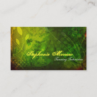 Grunge élégante de carte de visite de spa de salon
