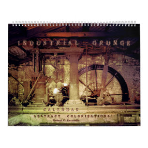 Grunge industrielle de calendrier mural
