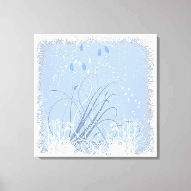 Grunge KRW en toile bleue enveloppée (Recto)