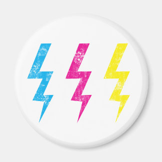 Grunge Lightning Magnet