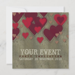 Grunge Love Toute Invitation Événement