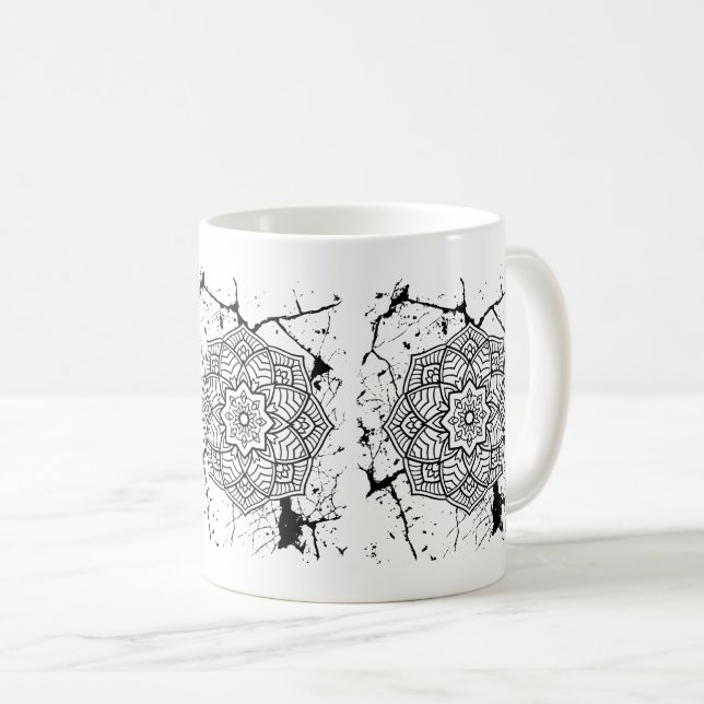 Grunge Mandalas Mug (Devant droit)