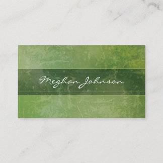 Grunge Marble Green Carte de visite tendance