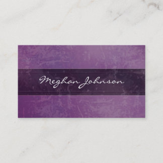 Grunge Marble Purple Carte de visite tendance