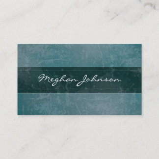 Grunge Marble Turquoise Carte de visite tendance