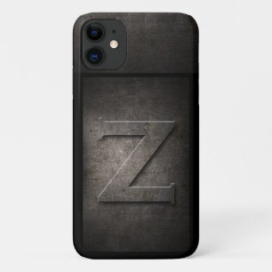 Grunge Metal Z Monogram Coque iphone