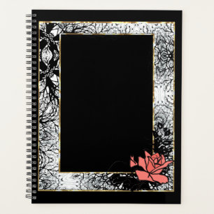 Grunge oldish rétro vintage corail fleurs de rose