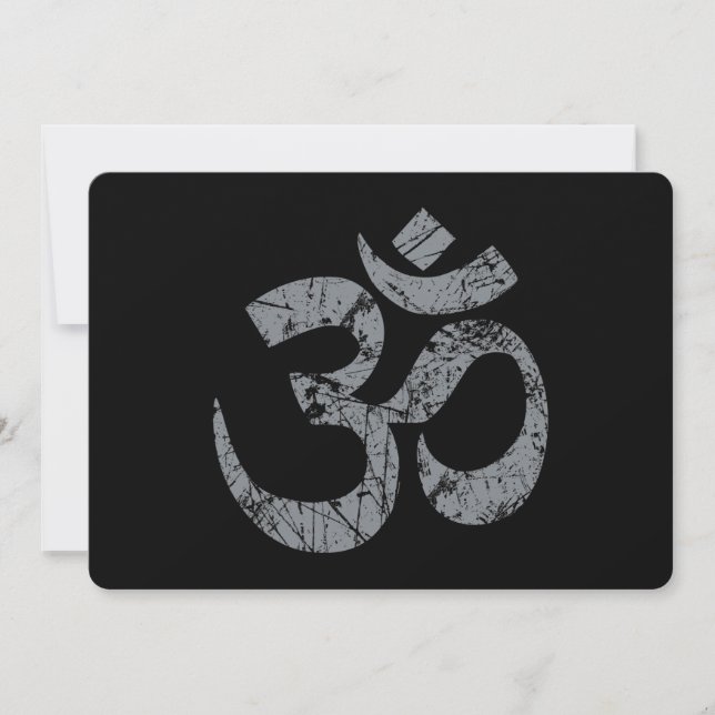 Grunge OM Symbole Spiritualité Yoga (Devant)