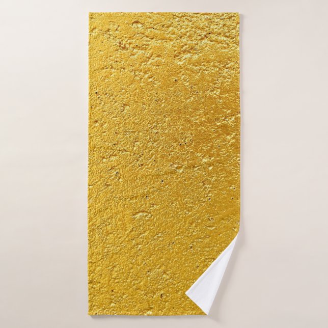 Grunge or ou feuille arrière - plan et textureabst (Serviette de bain)