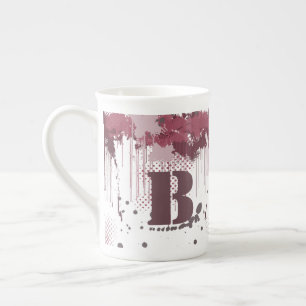 Grunge Paint Splatter - Port Red - Mug