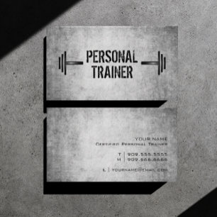 Grunge Personal Trainer Carte de visite