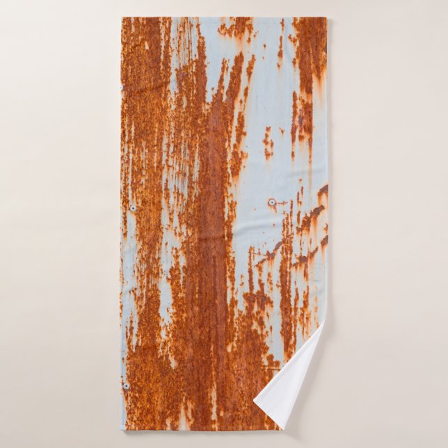 grunge rouille mur arrière - plan et texture (Serviette de bain)