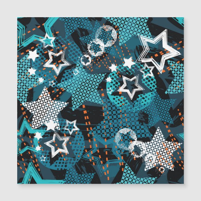 Grunge star motif, design pour enfants ludique. (Devant)