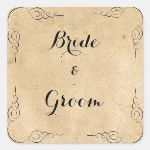 Grunge Stickers Papier Brown