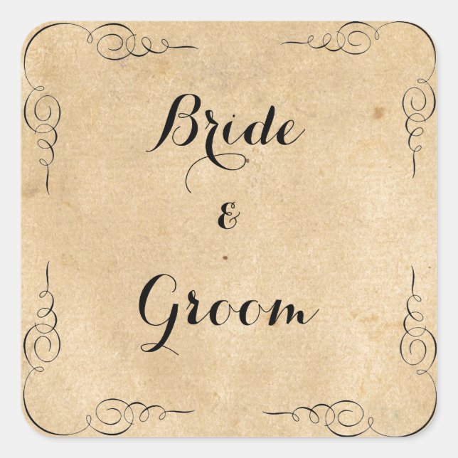 Grunge Stickers Papier Brown (Devant)