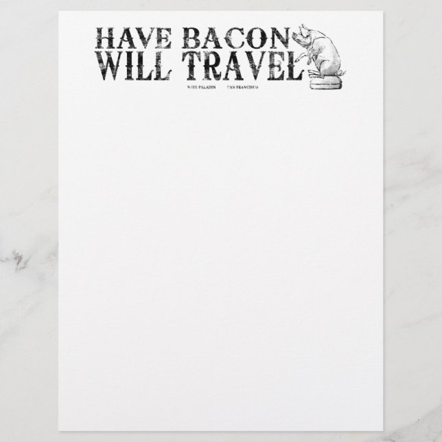 Grunge Style Avoir Bacon va voyager (Devant)