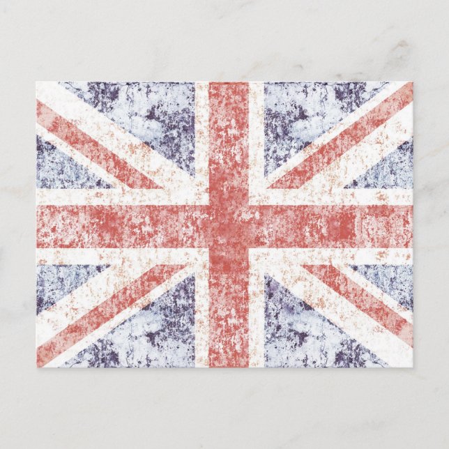 Grunge Union Jack - carte postale légère (Devant)