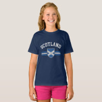 Grunge Worn Look Scotland Drapeau T-shirt