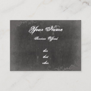 Grungy, Carte de visite de style gothique