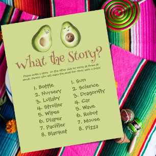 Guacamole Avocado Fiesta Baby shower Story Jeu