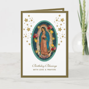 Guadalupe Élégante carte de célébration religieuse