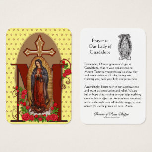 Guadalupe Prière religieuse catholique Carte Saint