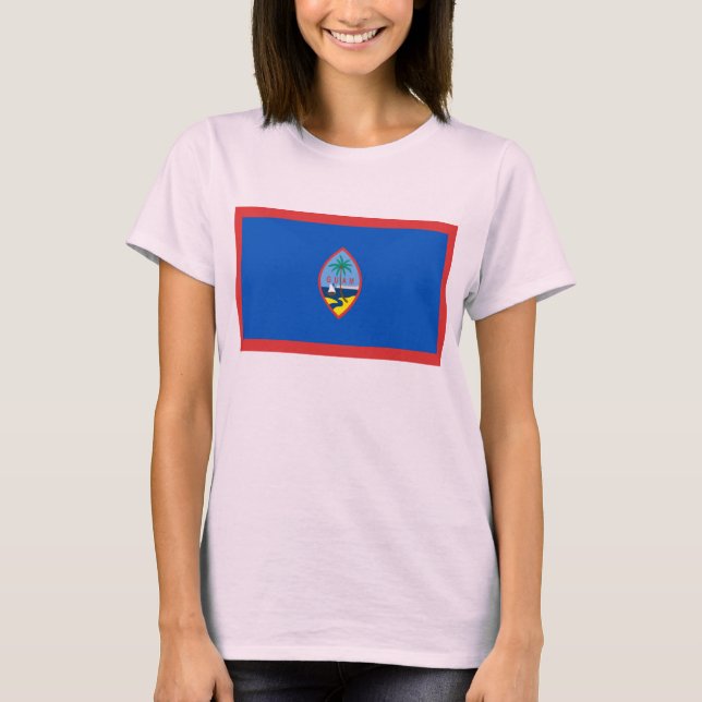 Guam Drapeau x Carte T-shirt (Devant)
