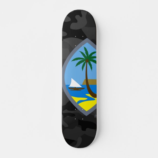 GUAM RUN 671 Urban Camo Seal II Skateboard (Devant)
