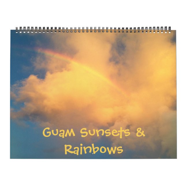 Guam Sunsets & Rainbows Calendrier 18 mois (Protection)