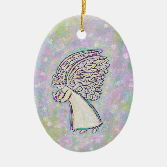 Guardian Angel Art Custom Holiday Ornements cadeau (Devant)