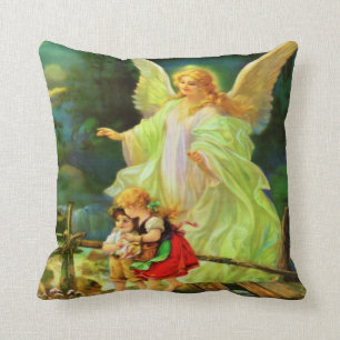Guardian Angel & Enfants Coussin