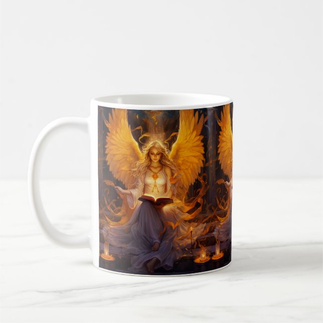 Guardian Angel Mugs : Protection céleste avec touj (Gauche)